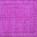 Square Machine Washable Persian Purple Bohemian Area Rugs, wshtr4150pur