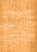 Serging Thickness of Machine Washable Persian Orange Traditional Area Rugs, wshtr4151org