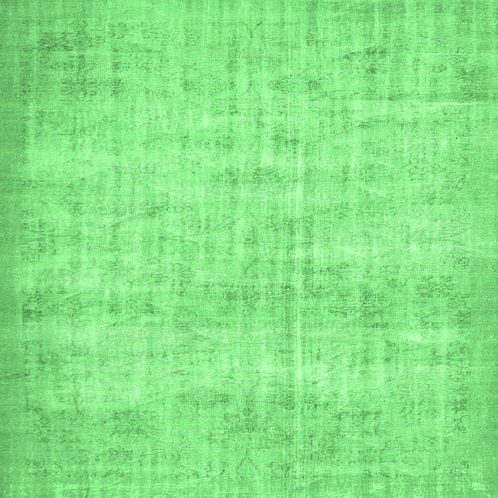 Square Persian Emerald Green Traditional Rug, tr4151emgrn