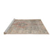 Sideview of Machine Washable Traditional Camel Brown Rug, wshtr4152