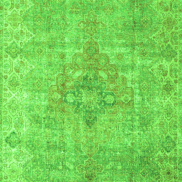 Serging Thickness of Machine Washable Persian Green Traditional Area Rugs, wshtr4152grn
