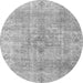 Machine Washable Persian Gray Traditional Rug, wshtr4152gry