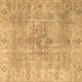Square Persian Brown Traditional Rug, tr4152brn