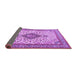 Sideview of Medallion Purple Traditional Rug, tr4153pur