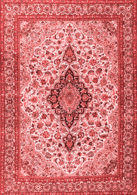 Medallion Red Traditional Rug, tr4153red