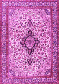 Medallion Pink Traditional Rug, tr4153pnk