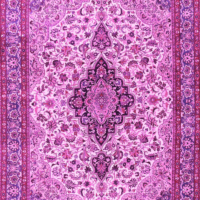 Medallion Pink Traditional Rug, tr4153pnk