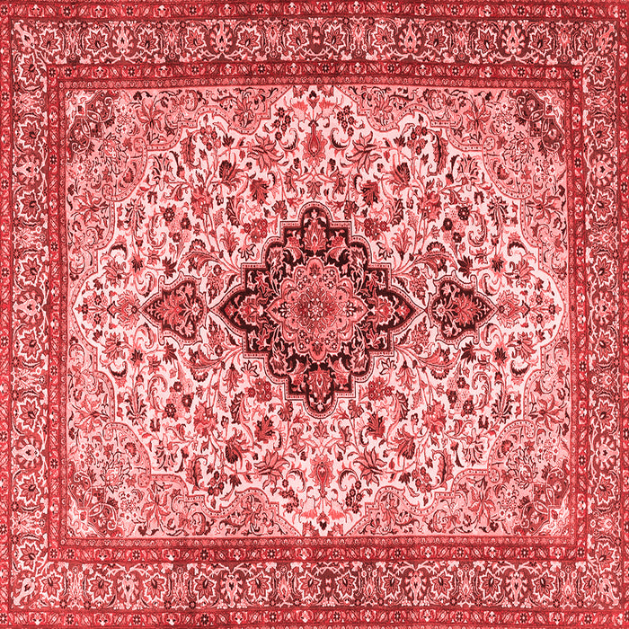 Medallion Red Traditional Rug, tr4153red