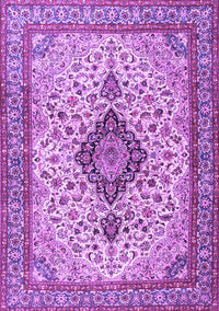 Medallion Purple Traditional Rug, tr4153pur