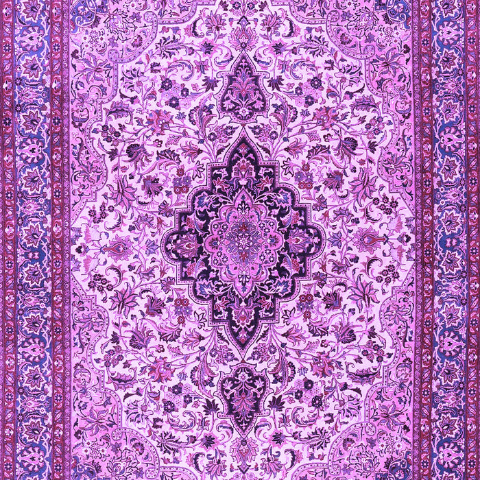 Medallion Purple Traditional Rug, tr4153pur