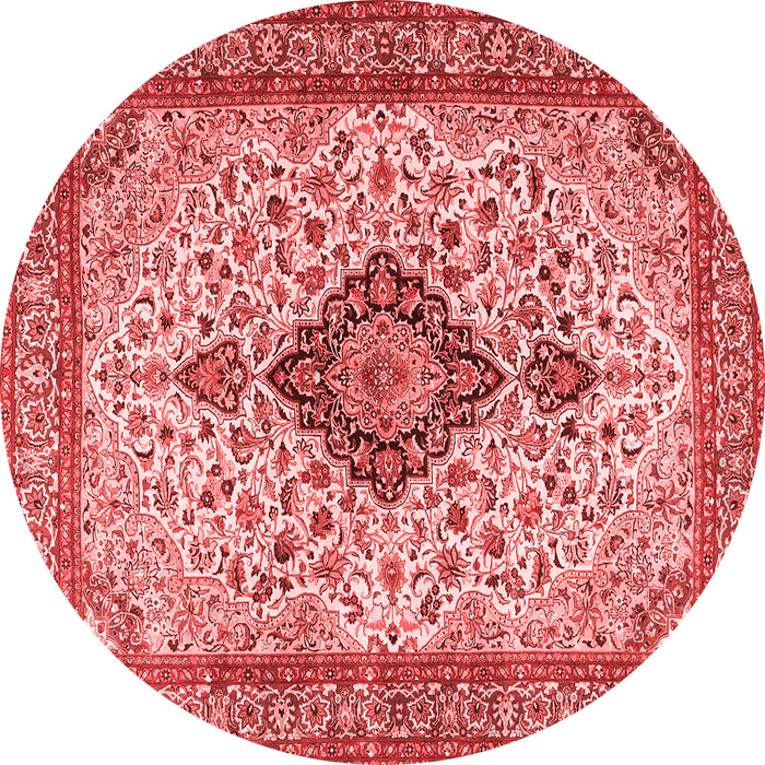 Medallion Red Traditional Rug, tr4153red