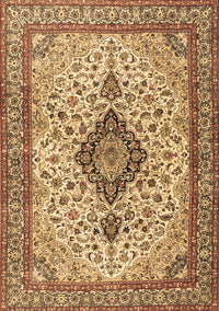 Medallion Brown Traditional Rug, tr4153brn