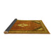 Sideview of Medallion Yellow Traditional Rug, tr4154yw