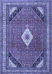 Medallion Blue Traditional Rug, tr4154blu