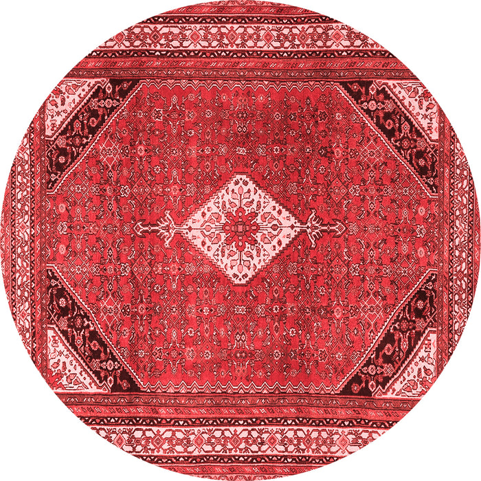 Medallion Red Traditional Rug, tr4154red