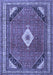 Medallion Blue Traditional Rug, tr4154blu