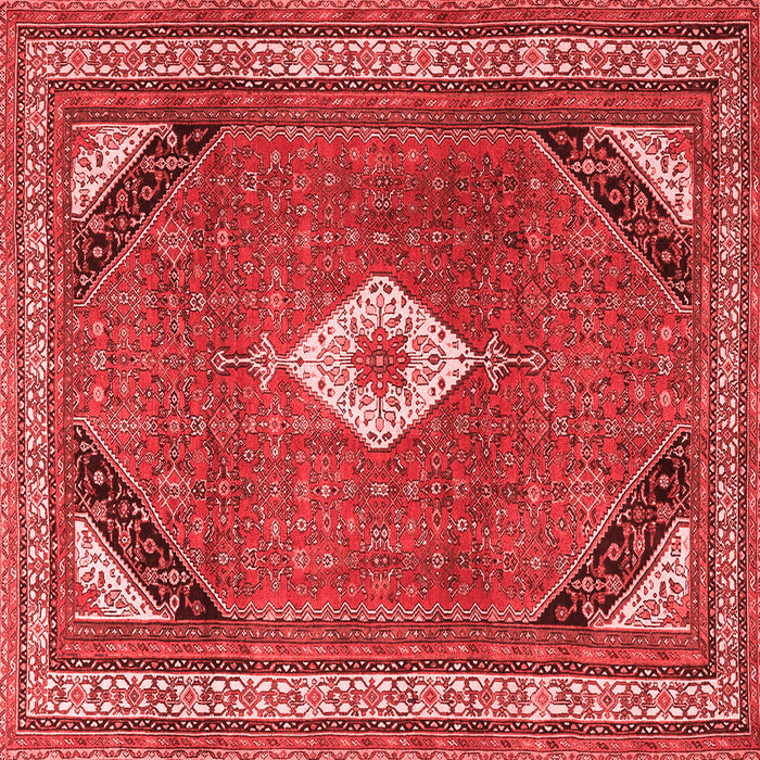 Medallion Red Traditional Rug, tr4154red