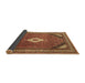 Sideview of Medallion Brown Traditional Rug, tr4154brn