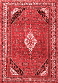 Medallion Red Traditional Rug, tr4154red