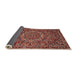 Sideview of Traditional Orange Salmon Pink Persian Rug, tr4155