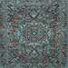 Square Persian Light Blue Traditional Rug, tr4155lblu