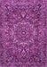 Machine Washable Persian Purple Traditional Area Rugs, wshtr4155pur