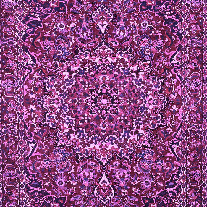 Machine Washable Persian Purple Traditional Area Rugs, wshtr4155pur
