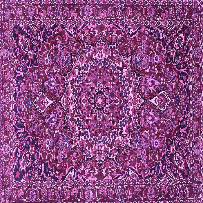 Square Machine Washable Persian Purple Traditional Area Rugs, wshtr4155pur