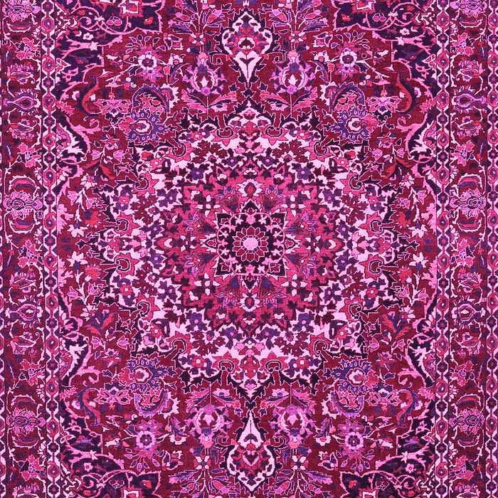 Machine Washable Persian Pink Traditional Rug, wshtr4155pnk
