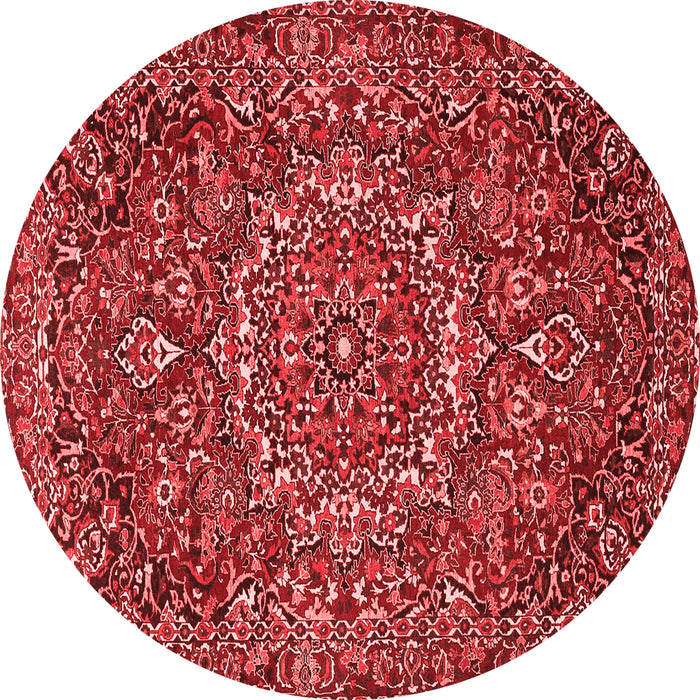 Machine Washable Persian Red Traditional Rug, wshtr4155red