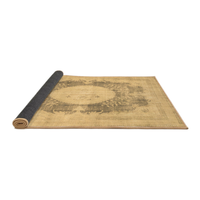 Sideview of Medallion Brown Traditional Rug, tr4156brn