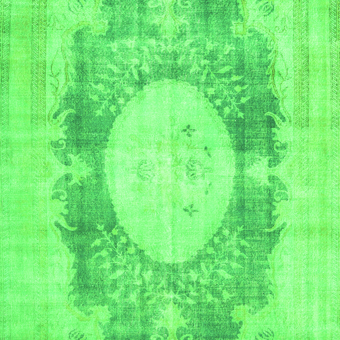 Medallion Green Traditional Rug, tr4156grn