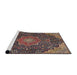 Sideview of Machine Washable Traditional Camel Brown Rug, wshtr4157