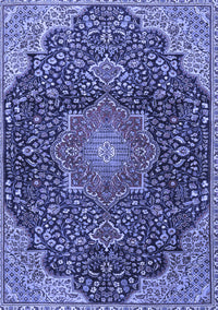 Medallion Blue Traditional Rug, tr4157blu