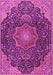 Medallion Pink Traditional Rug, tr4157pnk