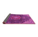 Sideview of Medallion Pink Traditional Rug, tr4157pnk