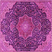 Square Medallion Pink Traditional Rug, tr4157pnk