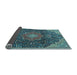 Sideview of Medallion Light Blue Traditional Rug, tr4157lblu