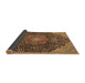 Sideview of Medallion Brown Traditional Rug, tr4157brn