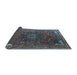 Sideview of Medallion Light Blue Traditional Rug, tr4158lblu