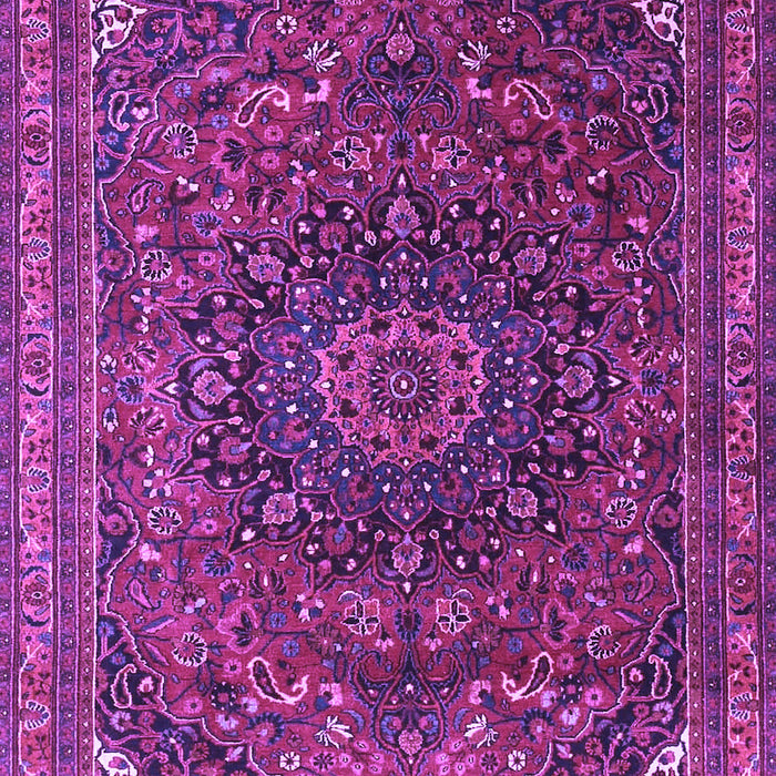 Medallion Purple Traditional Rug, tr4158pur