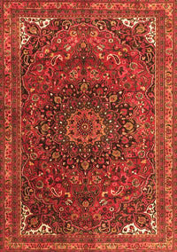 Medallion Orange Traditional Rug, tr4158org