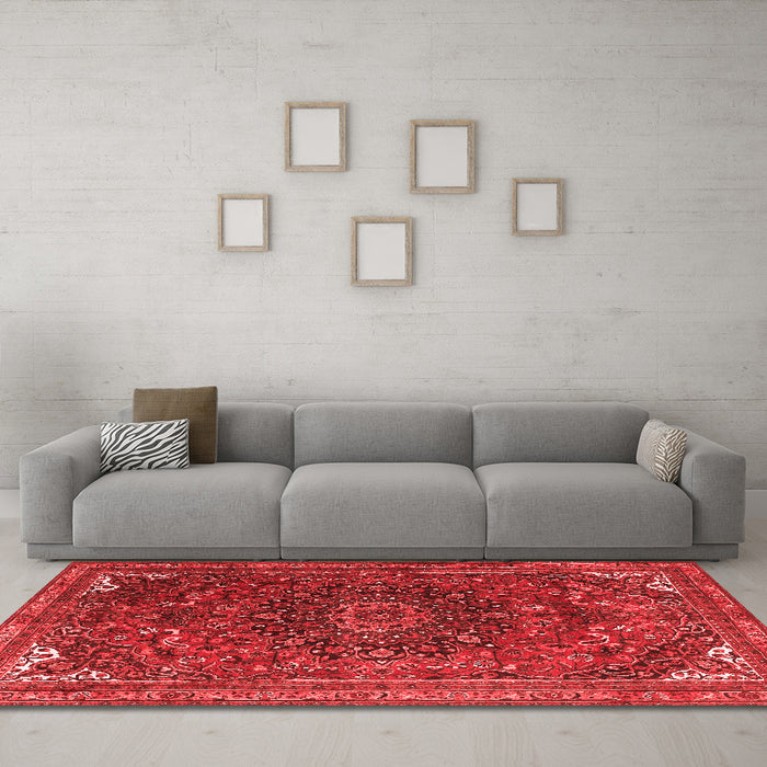 Traditional Red Washable Rugs