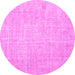 Round Persian Pink Traditional Rug, tr4159pnk