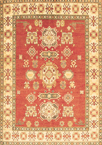 Geometric Brown Traditional Rug, tr415brn