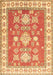 Geometric Brown Traditional Rug, tr415brn