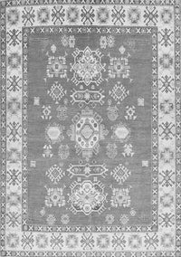 Geometric Gray Traditional Rug, tr415gry