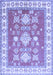 Geometric Blue Traditional Rug, tr415blu