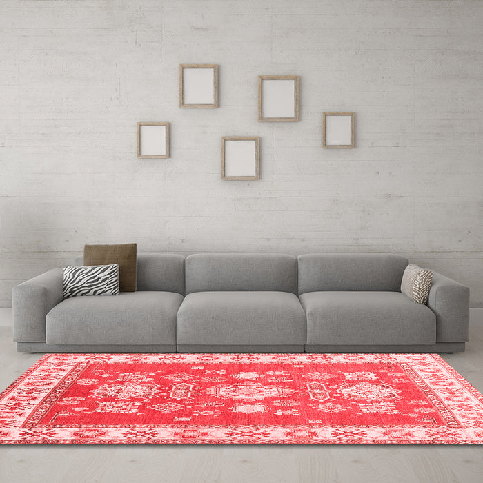 Traditional Red Washable Rugs