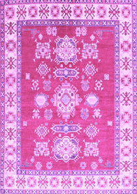 Geometric Purple Traditional Rug, tr415pur